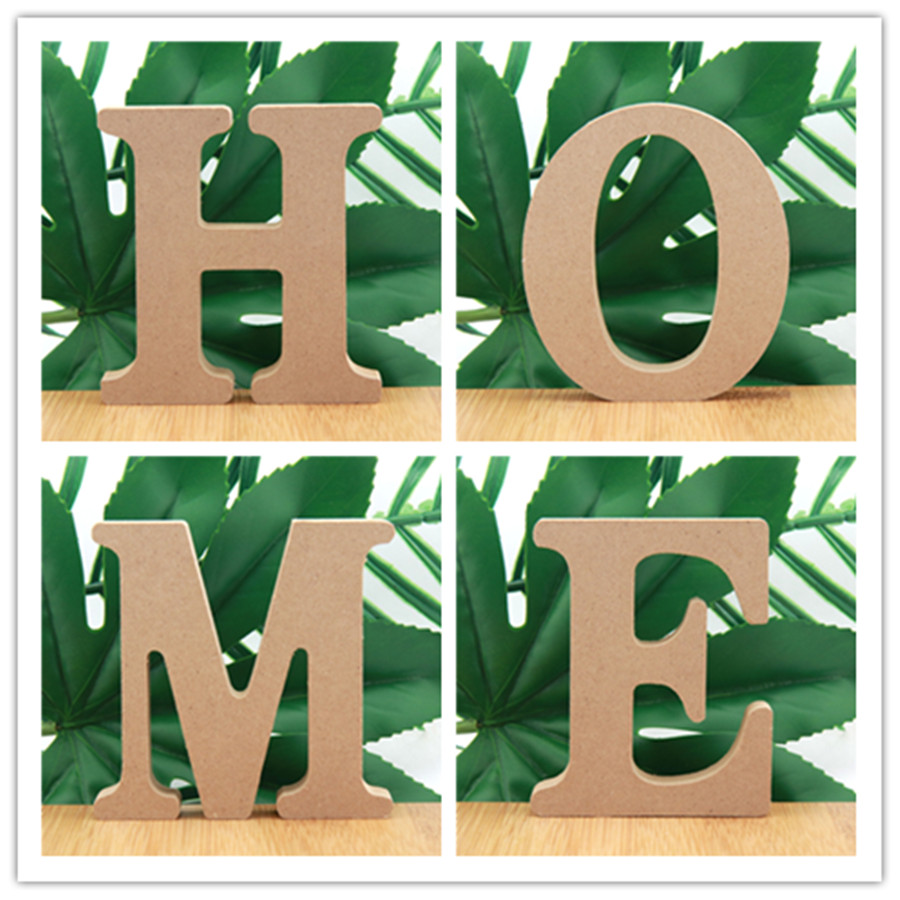 Interior Design Names - 1szt 10cm Kolor drewna Drewniane litery