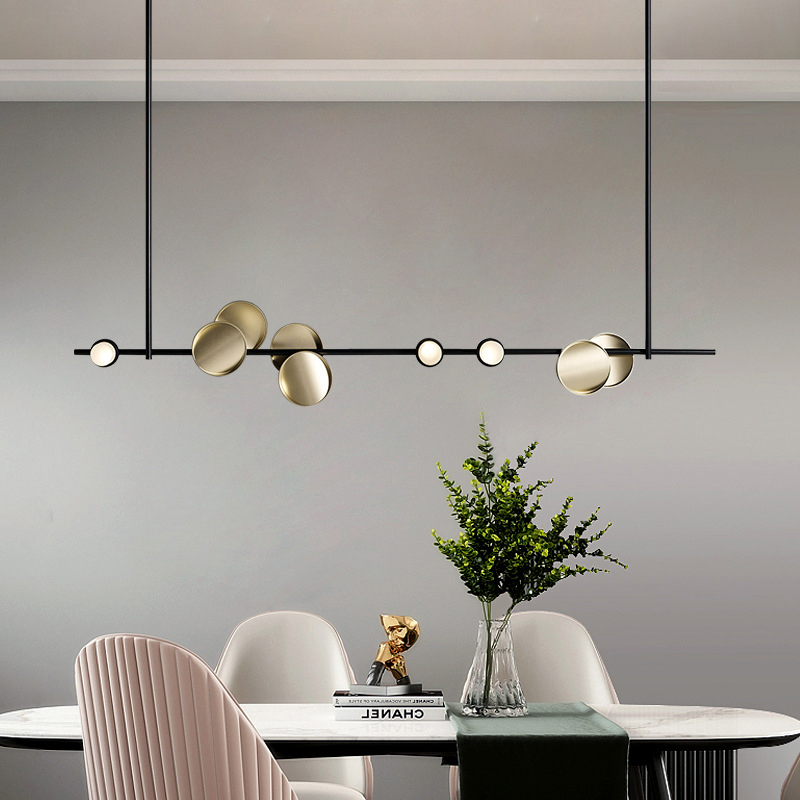Interior Design Kitchen And Living Room - Nowoczesny minimalistyczny żyrandol sufitowy do salonu,