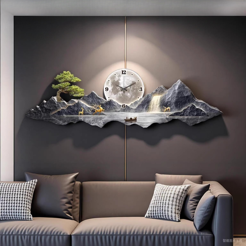 Luksusowy lekki zegar ścienny  – Interior Design Kitchen And Living Room recenzja i cena