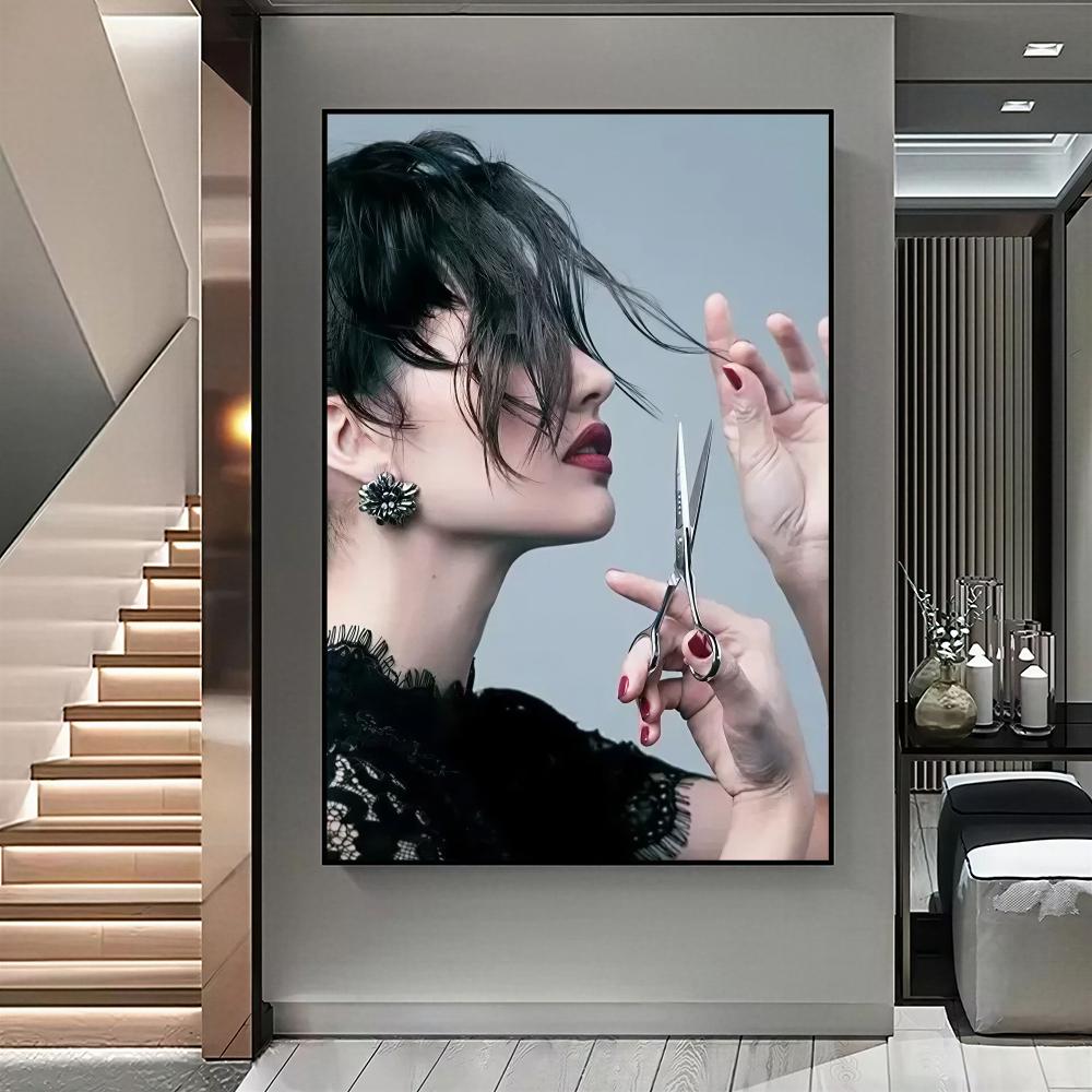 Nowoczesny salon fryzjerski –  – Interior Design Illustration recenzja i cena