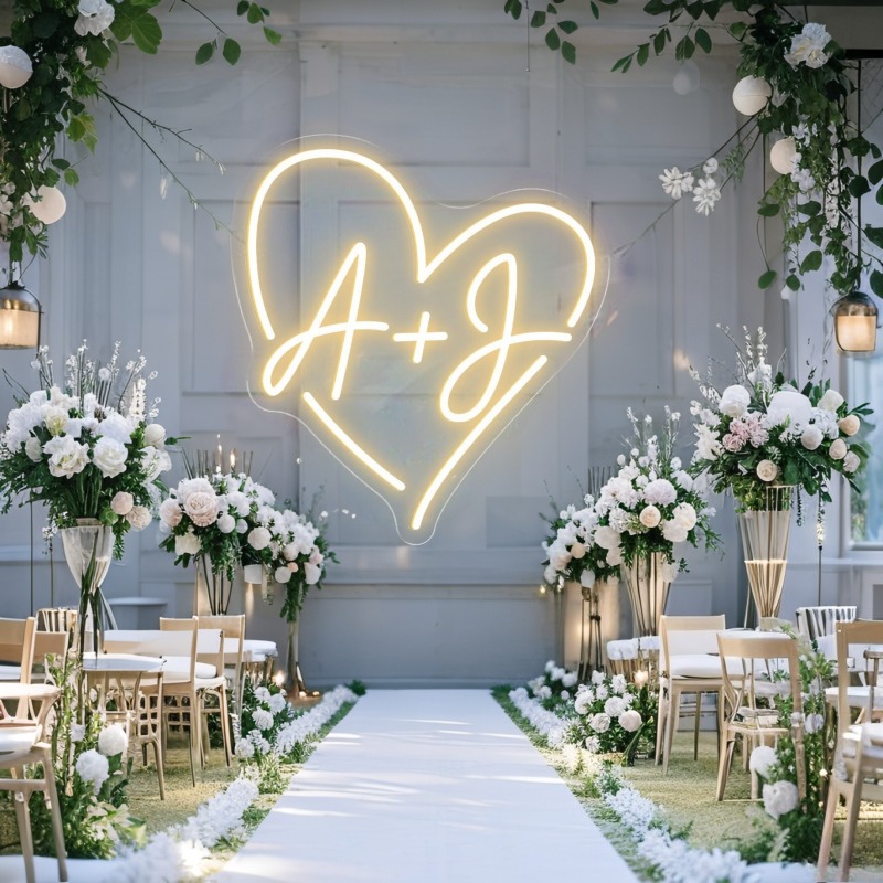 Neon LED w kształcie serca z i – Interior Design Names recenzja i cena