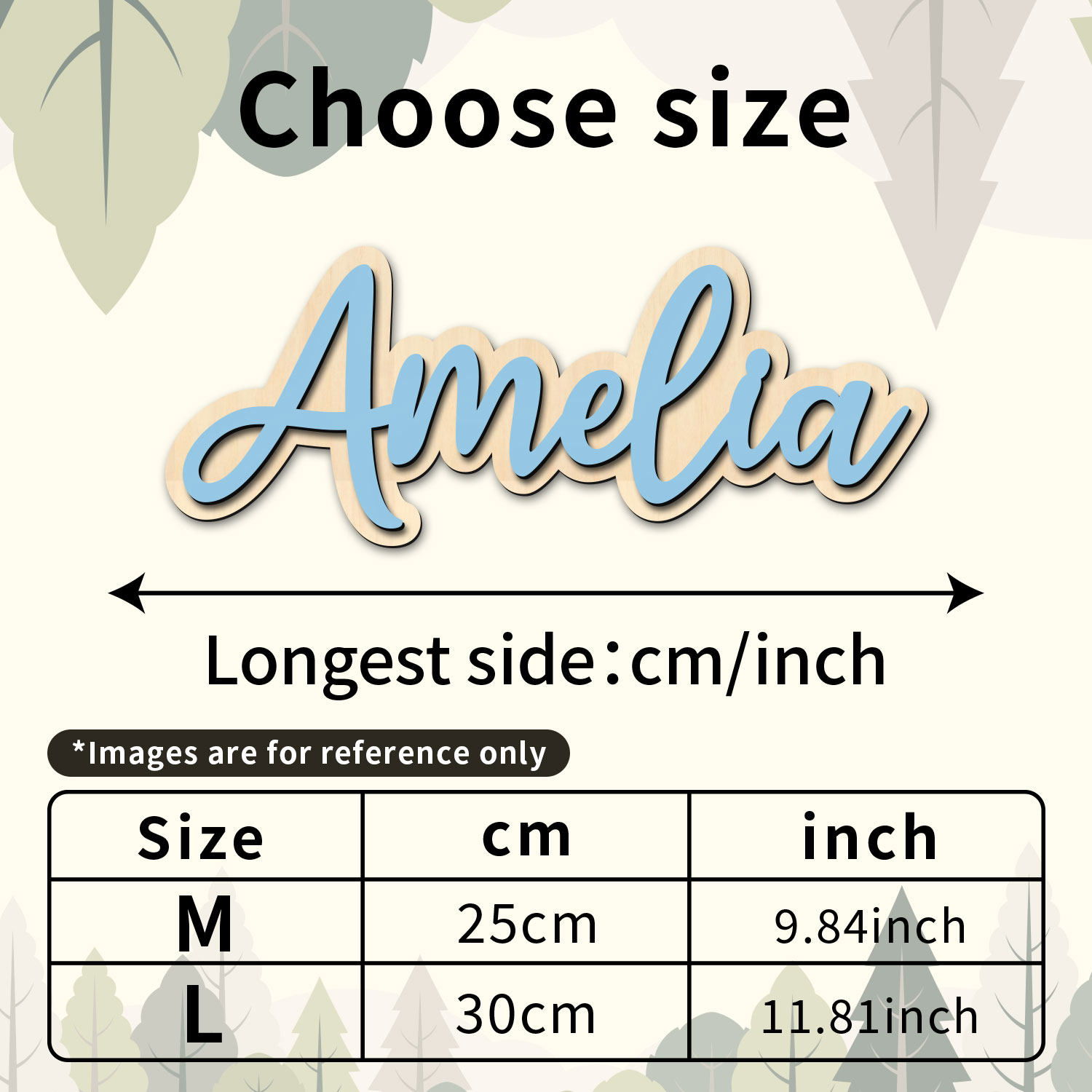 1 szt. Personalizowana drewnia – Interior Design Names recenzja i cena